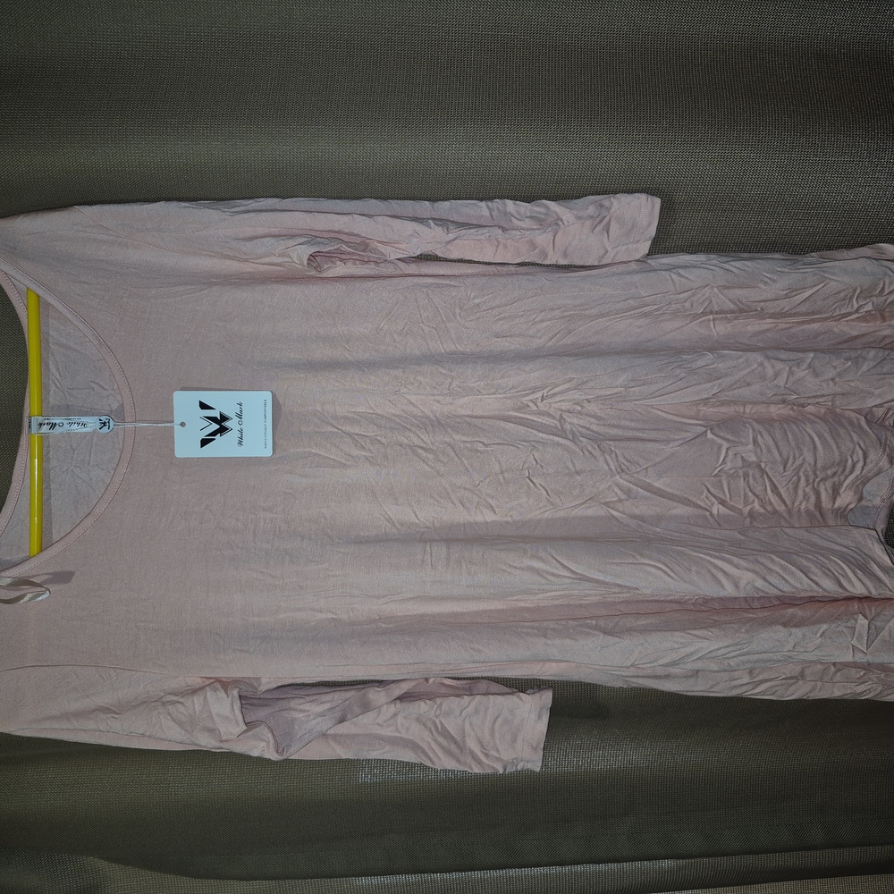 Womens Pink Long Sleeve Shirt